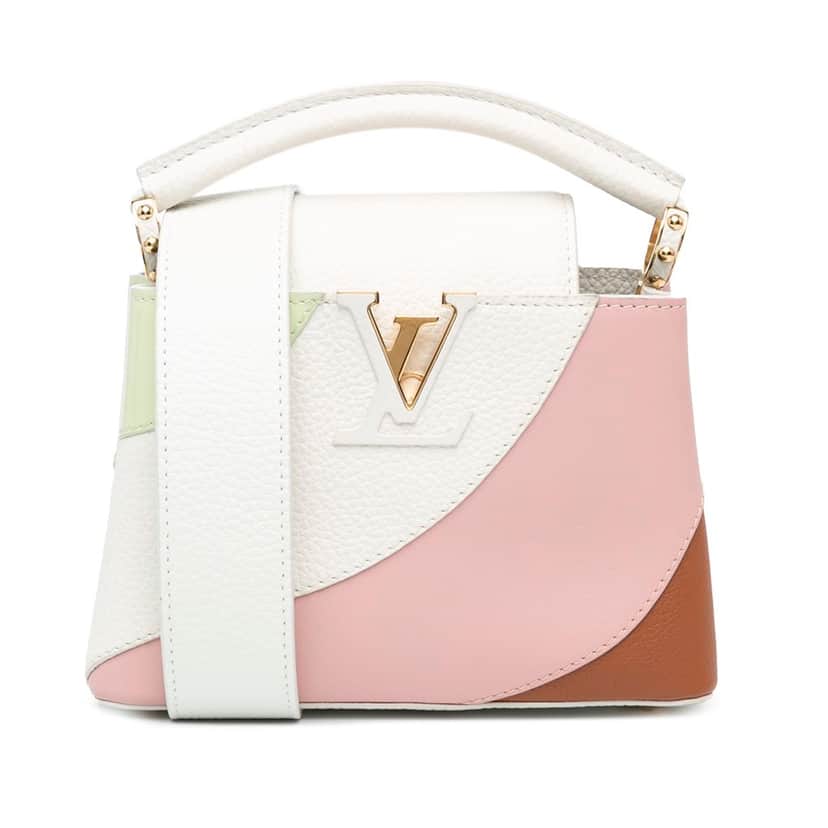 Louis Vuitton Taurillon Gelato Mini Capucines Pink Leather Good condition - Front View