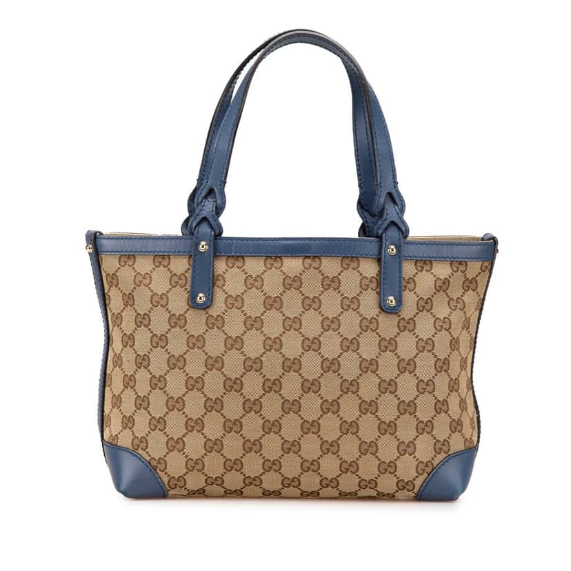 Gucci GG Canvas Craft Tote Brown Canvas Good condition - Front View