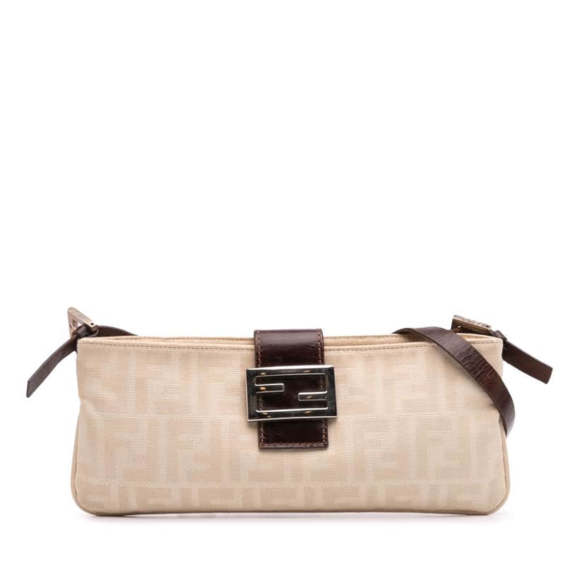 Fendi Zucca Canvas Crossbody Brown Canvas Good condition - Front View