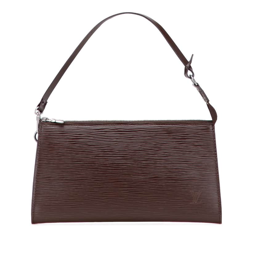 Louis Vuitton Epi Pochette Accessoires Brown Leather Good condition - Front View