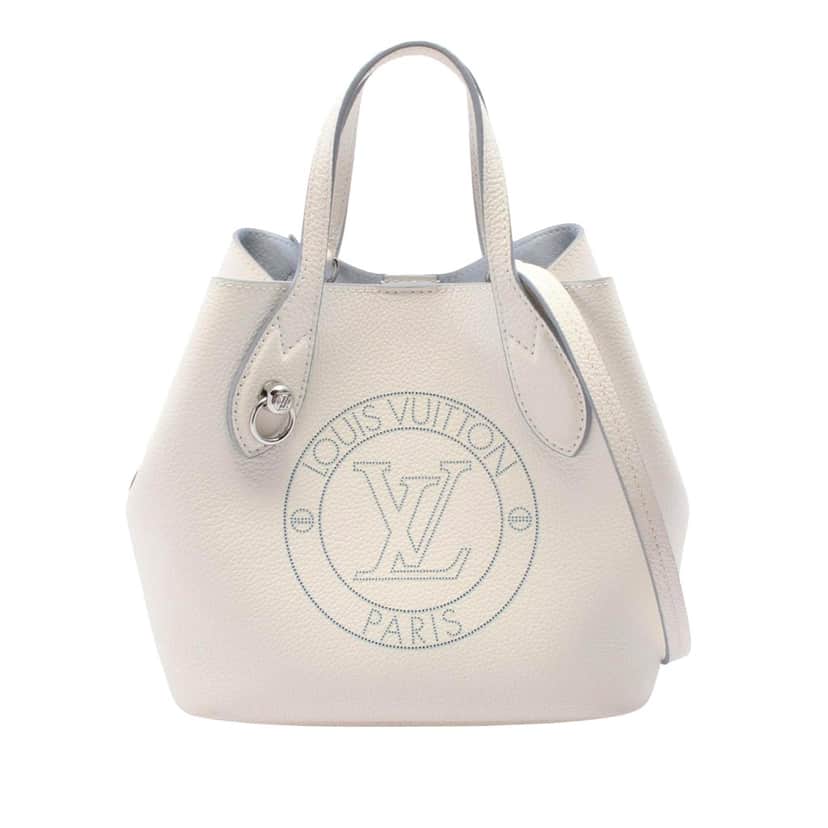 Louis Vuitton Mahina Perforated LV Circle Blossom PM White Leather Good condition - Front View