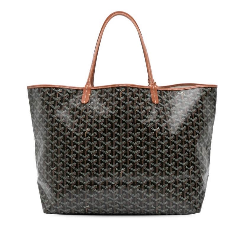 Goyard Goyardine Saint Louis GM Black Canvas Good condition - Front View