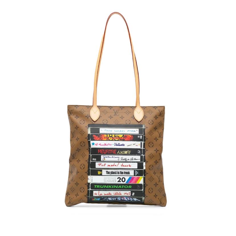 Louis Vuitton Monogram Reverse VHS Tape Carry It Brown Canvas Very good condition - Front View