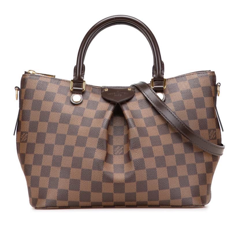 Louis Vuitton Damier Ebene Siena PM Brown Canvas Good condition - Front View
