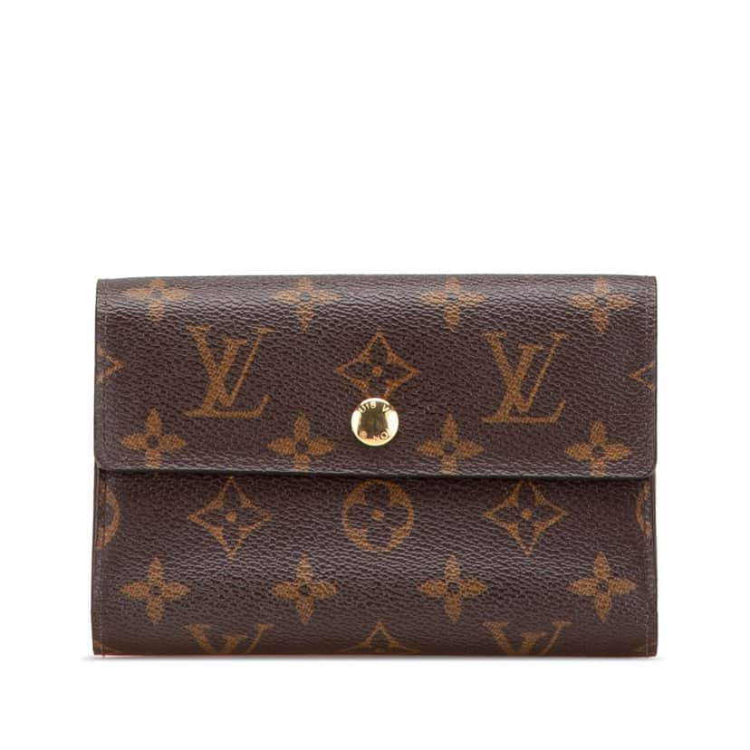 Louis Vuitton Monogram Alexandra Small Wallet Brown Canvas Good condition - Front View