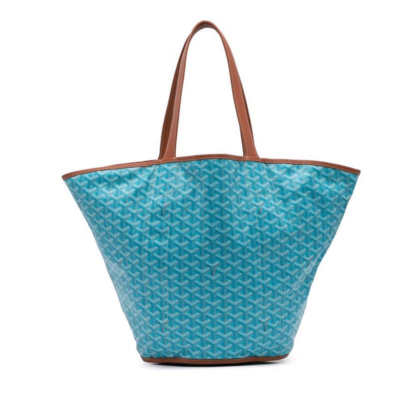 Goyard Goyardine Reversible Belharra Tote Blue Canvas Good condition - Front View