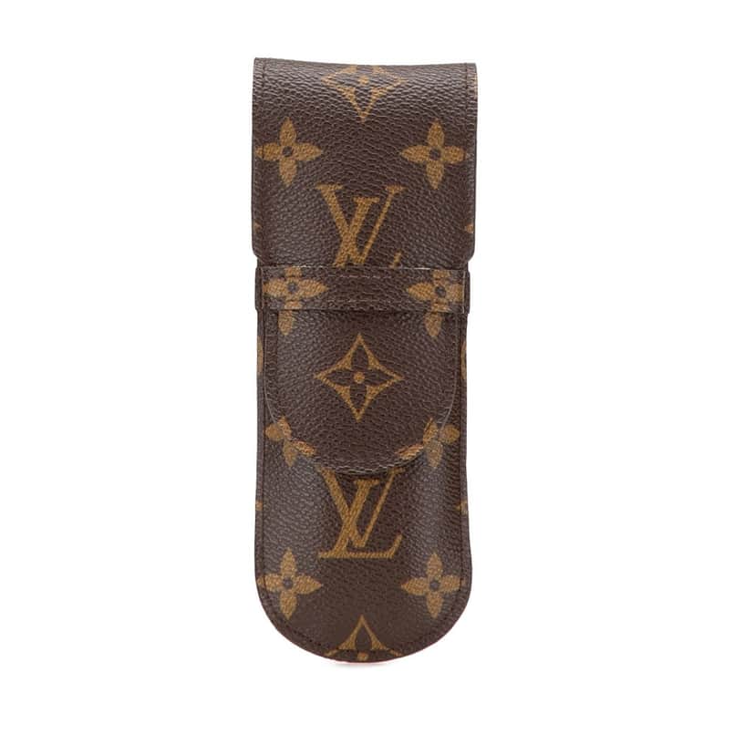 Louis Vuitton Monogram Etui a Lunettes Rabat Eyeglass Case Brown Canvas Good condition - Front View