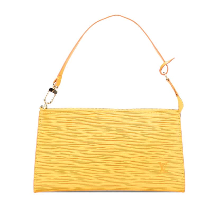 Louis Vuitton Epi Pochette Accessoires Yellow Leather Good condition - Front View