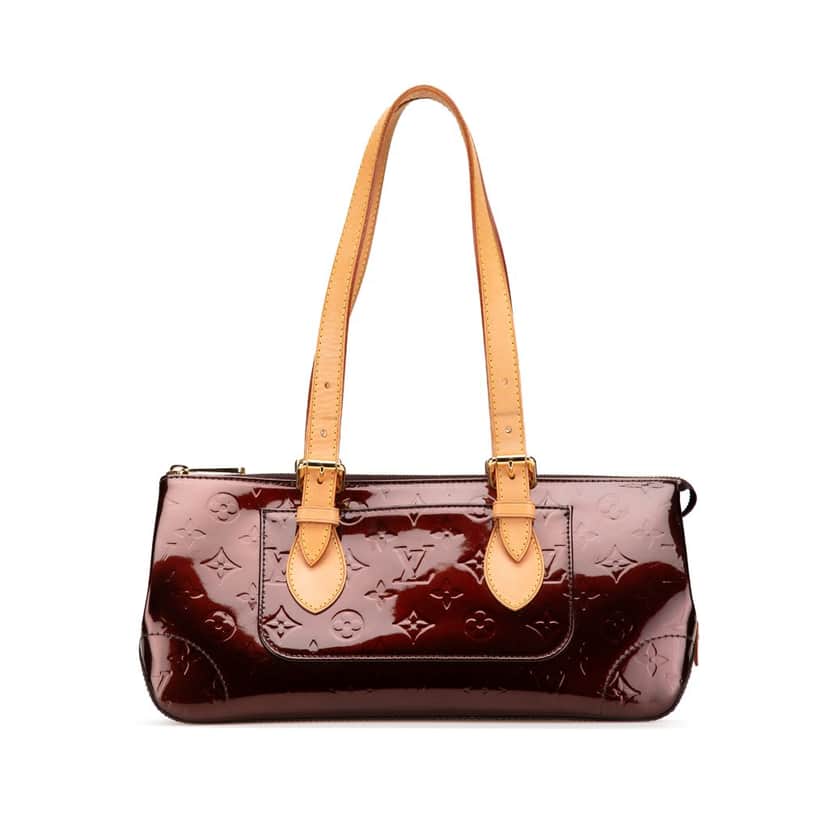 Louis Vuitton Monogram Vernis Rosewood Avenue Red Leather Good condition - Front View