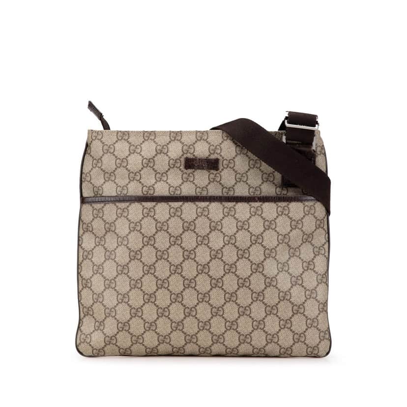 Gucci GG Supreme Crossbody Brown Canvas Good condition - Front View