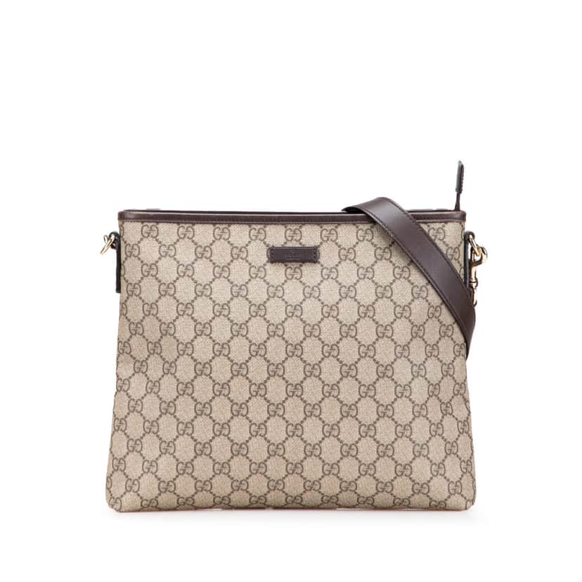 Gucci GG Supreme Crossbody Brown Canvas Good condition - Front View