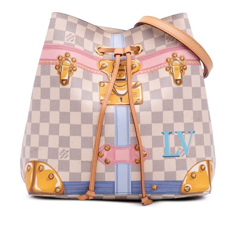 Louis Vuitton Damier Azur Summer Trunks Neonoe White Canvas Good condition - Front View