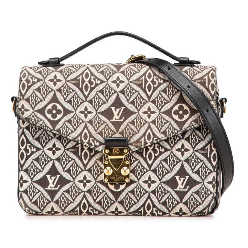 Louis Vuitton Since 1854 Pochette Metis Black Canvas Very good condition - Front View