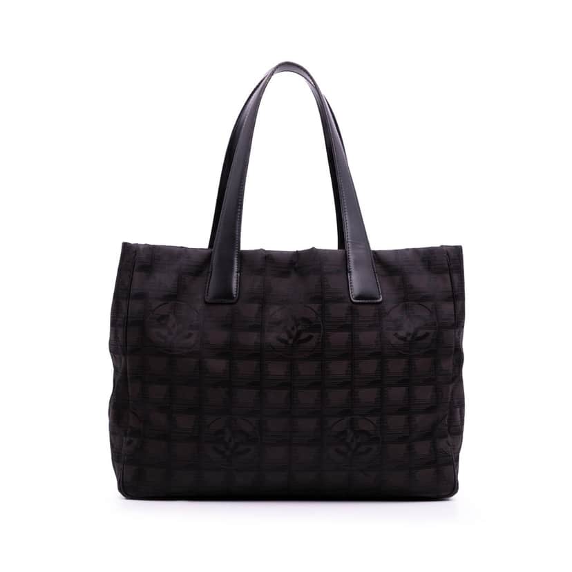 Chanel New Travel Line Nylon Tote Brown Good condition - Front View