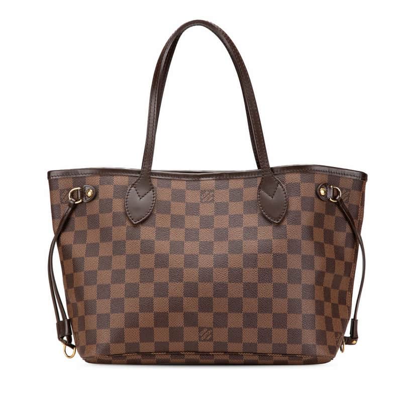 Louis Vuitton Damier Ebene Neverfull PM Brown Canvas Fair condition - Front View