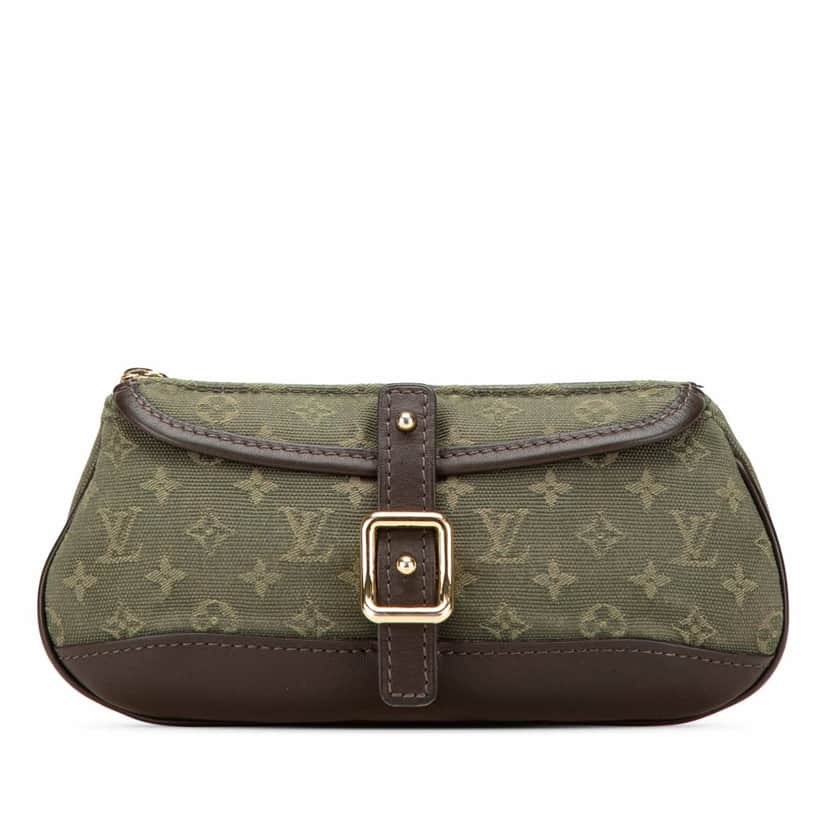 Louis Vuitton Monogram Mini Lin Anne Sophie Pouch Green Canvas Good condition - Front View