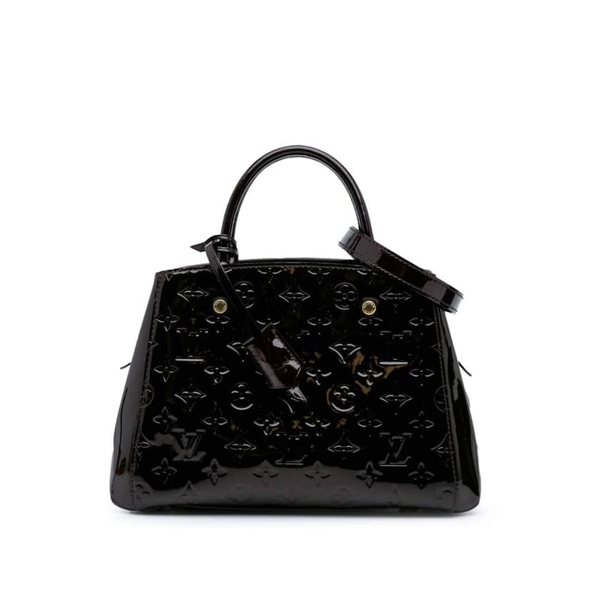 Louis Vuitton Monogram Vernis Montaigne BB Purple Leather Good condition - Front View