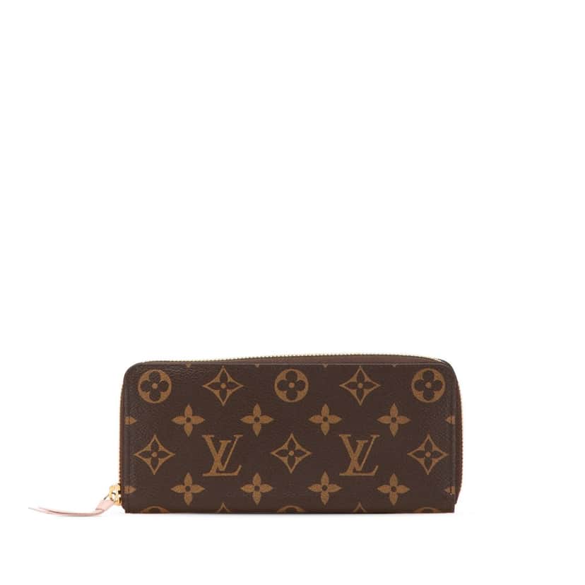 Louis Vuitton Monogram Clemence Long Wallet Brown Canvas Good condition - Front View