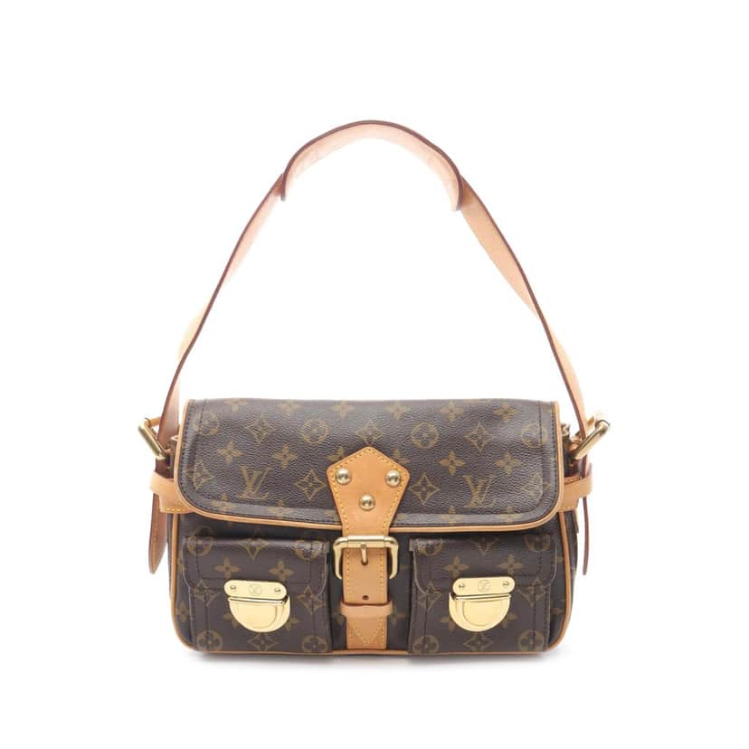Louis Vuitton Monogram Hudson PM Brown Canvas Good condition - Front View