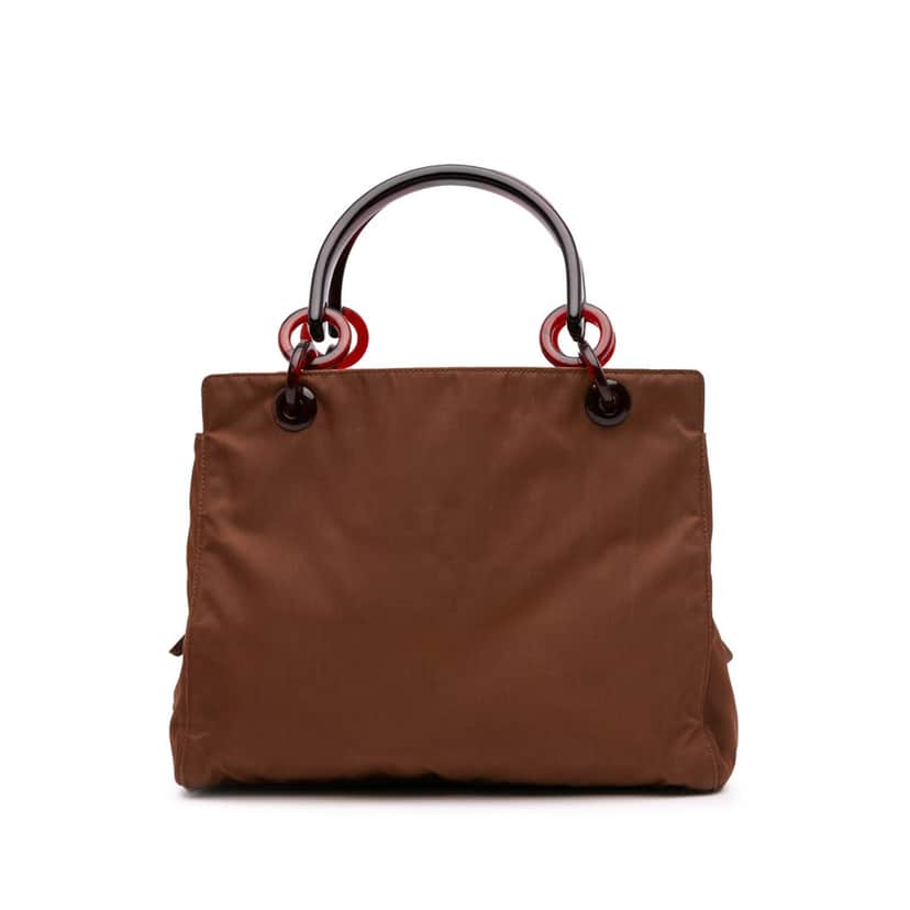 Prada Tessuto Mare Handbag Brown Good condition - Front View