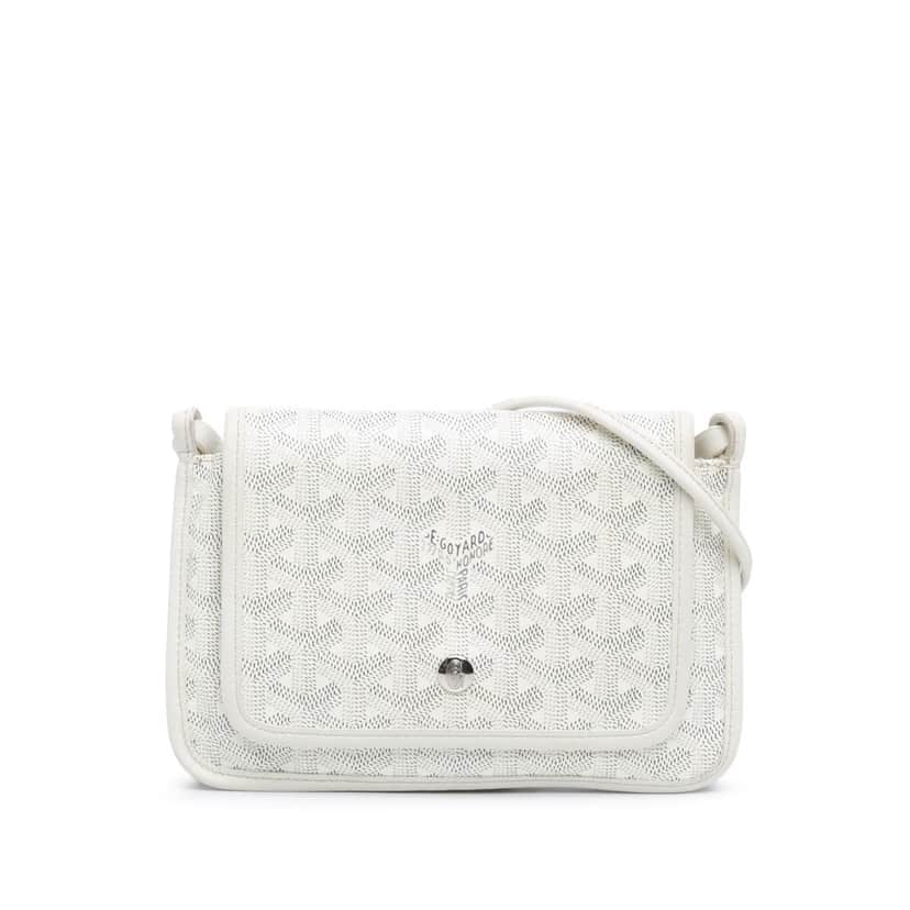 Goyard Goyardine Plumet Pocket Wallet White Canvas Good condition - Front View