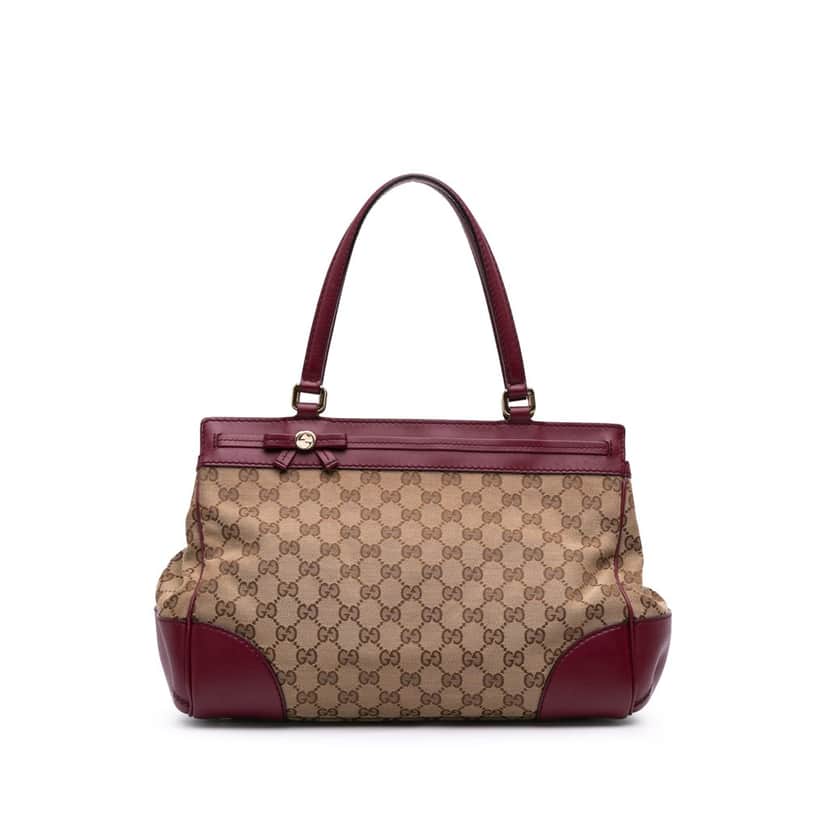 Gucci GG Canvas Mayfair Tote Brown Canvas Good condition - Front View