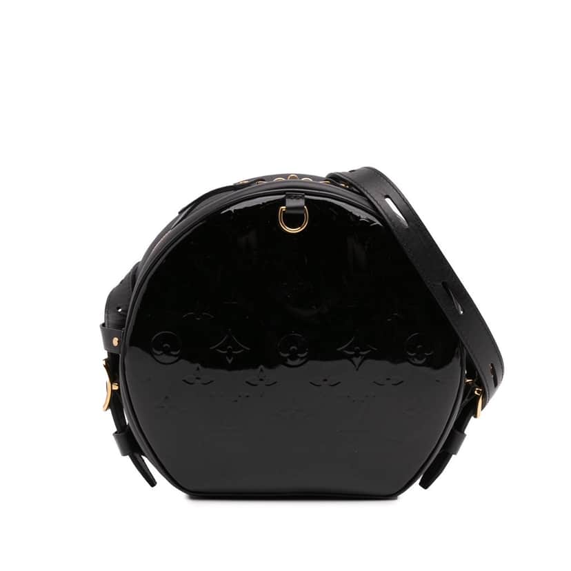 Louis Vuitton Monogram Vernis Boite Chapeau Souple MM Black Leather Good condition - Front View