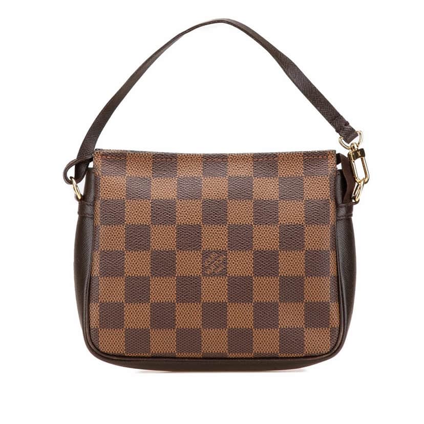 Louis Vuitton Damier Ebene Trousse Pochette Brown Canvas Very good condition - Front View