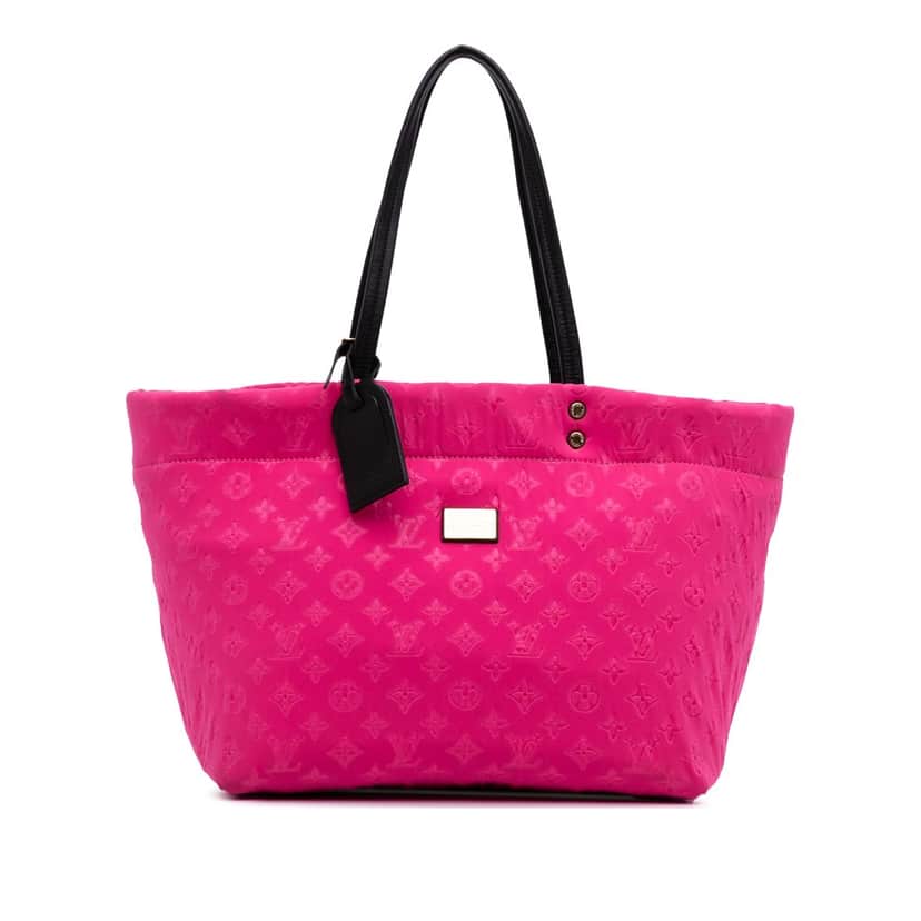 Louis Vuitton Monogram Embossed Neoprene Scuba MM Pink Polyester Good condition - Front View