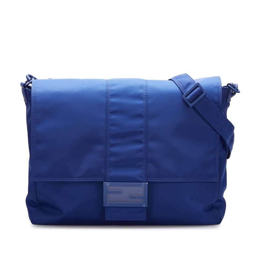 Fendi FF Lock Crossbody Blue Very good condition - Front View
