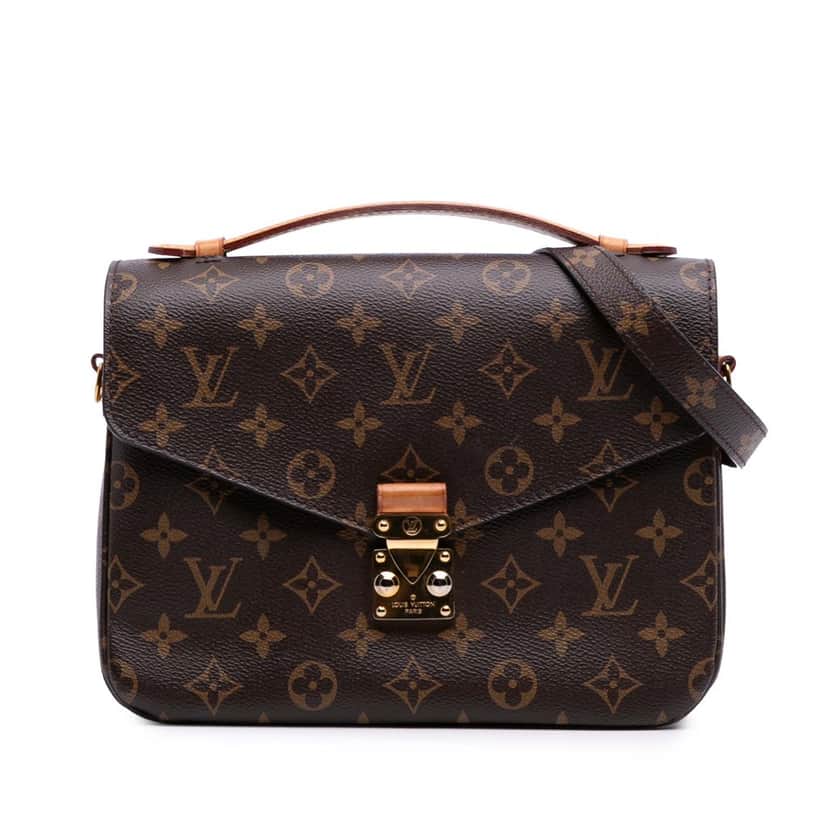 Louis Vuitton Monogram Pochette Metis Brown Canvas Good condition - Front View