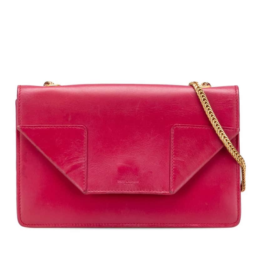 Saint Laurent Small Leather Betty Crossbody Red Leather Very good condition - Front View