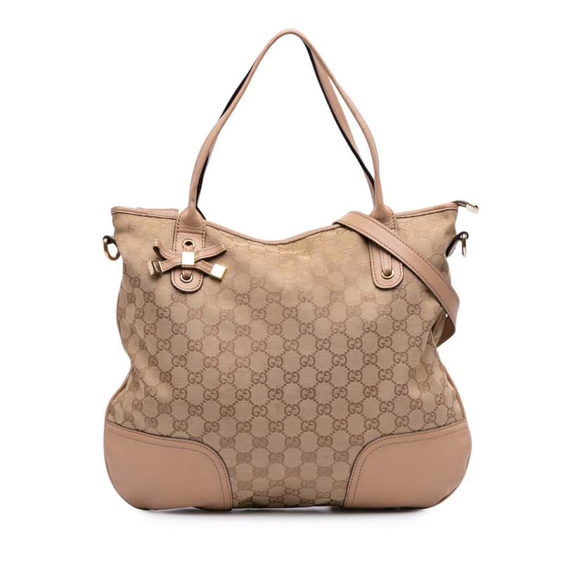 Gucci Small GG Canvas Princy Hobo Brown Canvas Good condition - Front View
