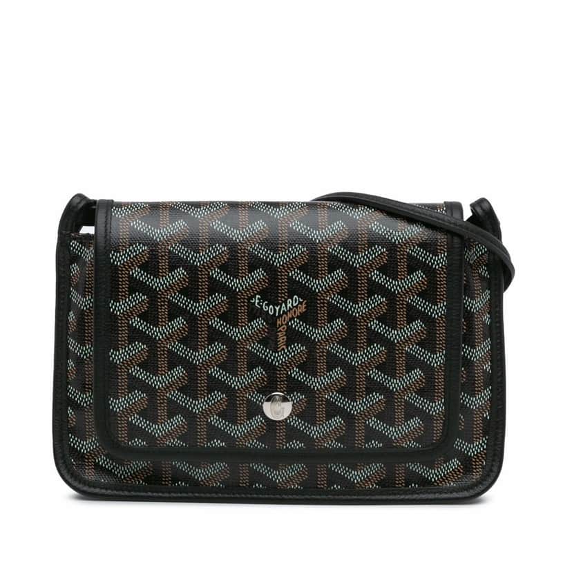 Goyard Goyardine Plumet Pocket Wallet Black Canvas Good condition - Front View