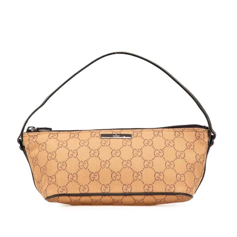 Gucci GG Denim Boat Brown Denim Good condition - Front View