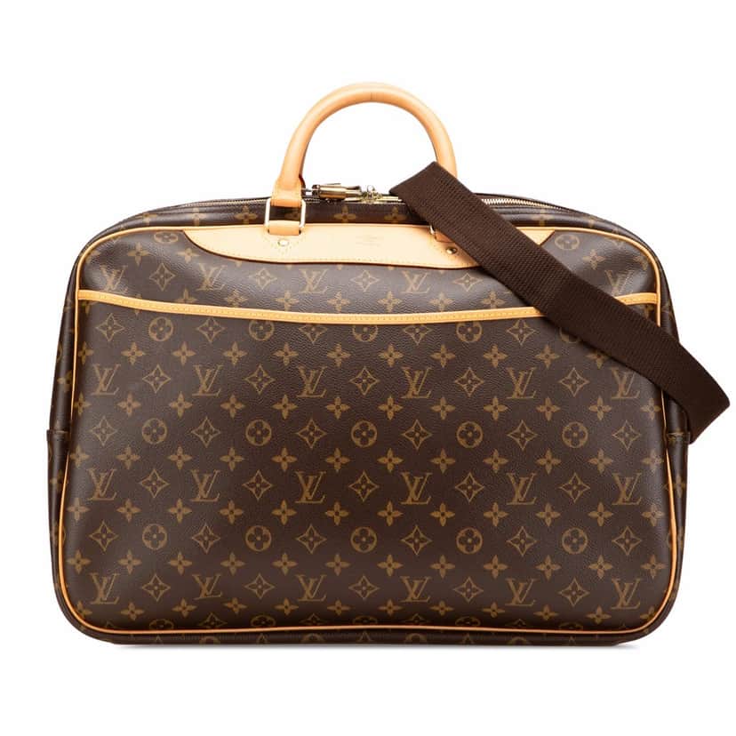 Louis Vuitton Monogram Alize 24 Heures Brown Canvas Good condition - Front View