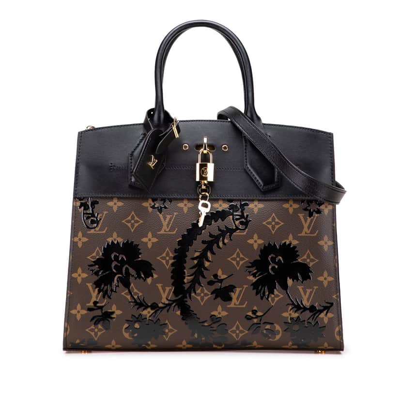 Louis Vuitton Monogram City Steamer Blossom MM Brown Canvas Good condition - Front View