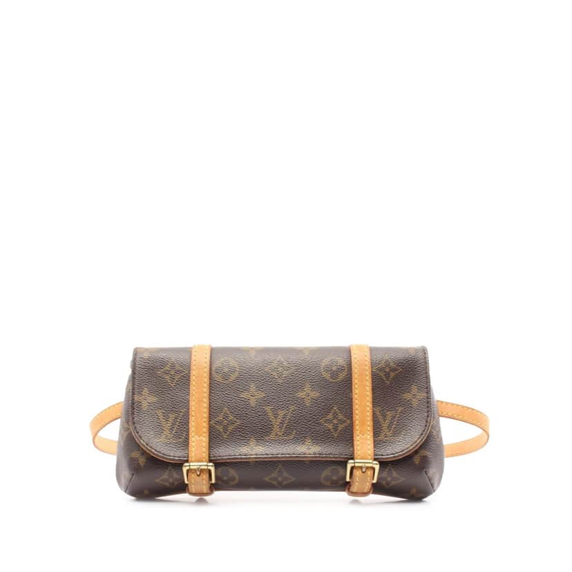 Louis Vuitton Monogram Pochette Marelle PM Brown Canvas Good condition - Front View