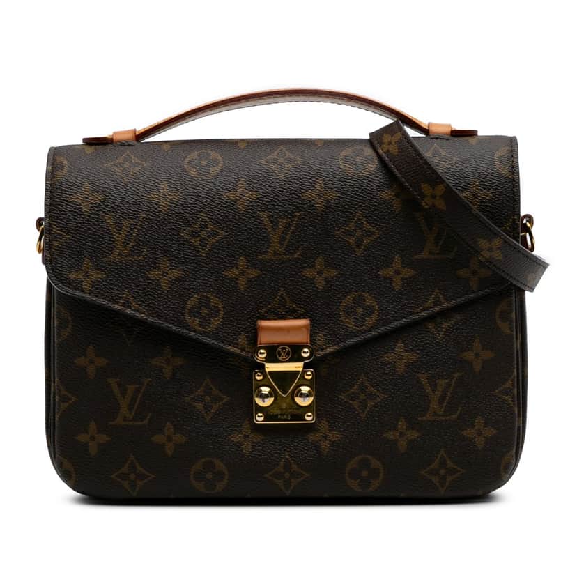 Louis Vuitton Monogram Pochette Metis Brown Canvas Good condition - Front View
