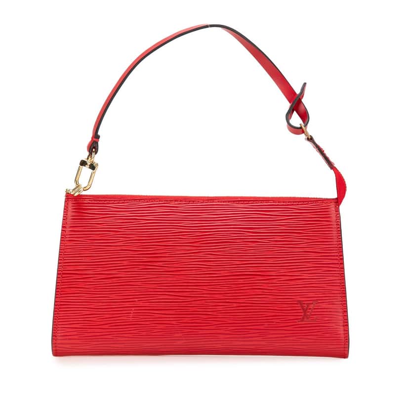 Louis Vuitton Epi Pochette Accessoires Red Leather Good condition - Front View