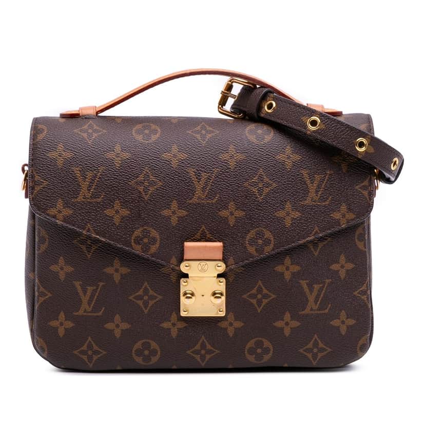 Louis Vuitton Monogram Pochette Metis Brown Canvas Good condition - Front View