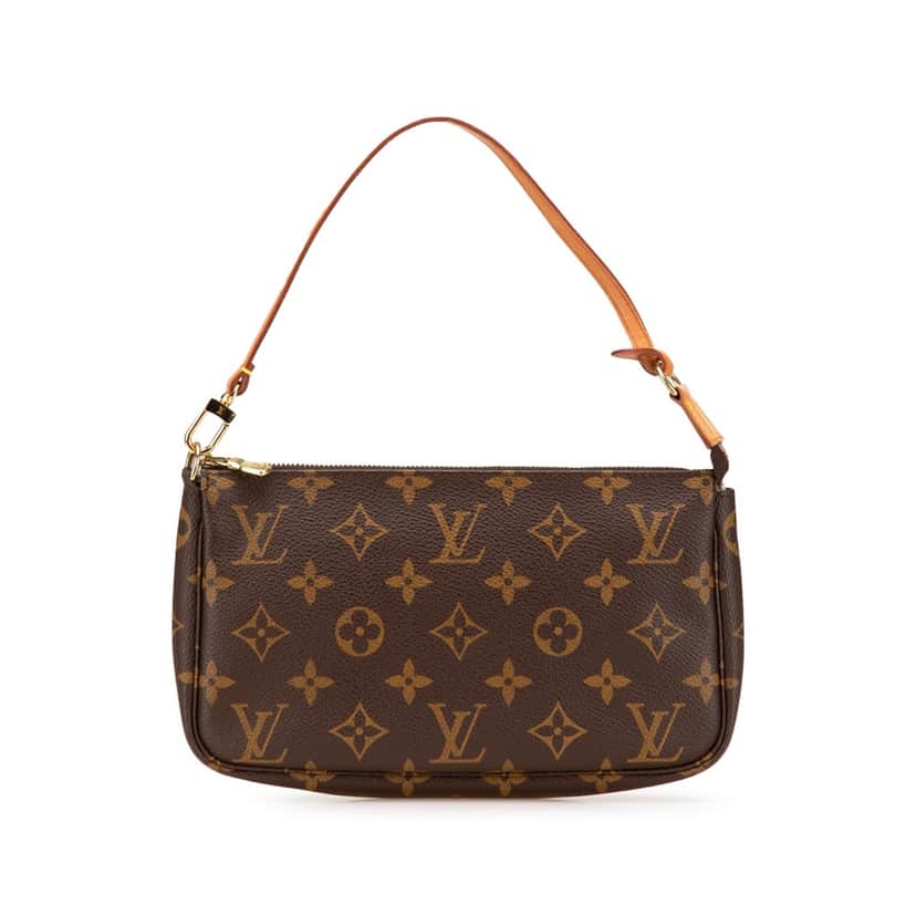 Louis Vuitton Monogram Pochette Accessoires Brown Canvas Good condition - Front View