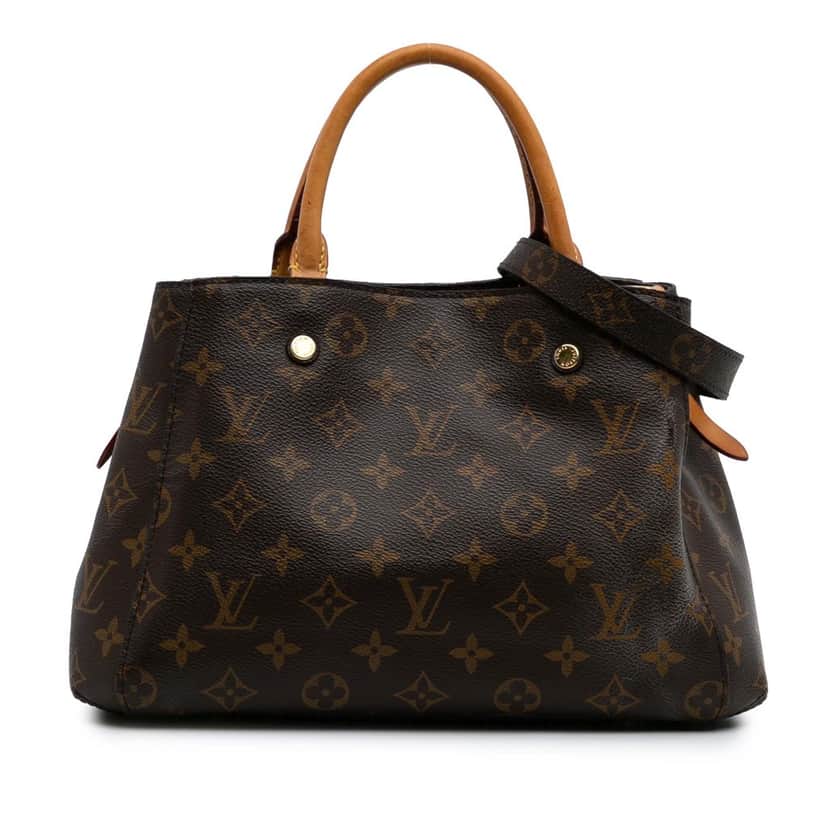 Louis Vuitton Monogram Montaigne BB Brown Canvas Fair condition - Front View