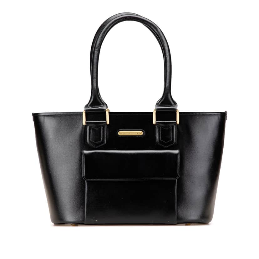 Burberry Leather Tote Black Leather Good condition - Front View