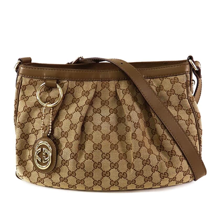 Gucci GG Canvas Sukey Crossbody Brown Canvas Good condition - Front View