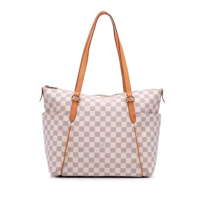 Louis Vuitton Damier Azur Totally MM White Canvas Good condition - Front View