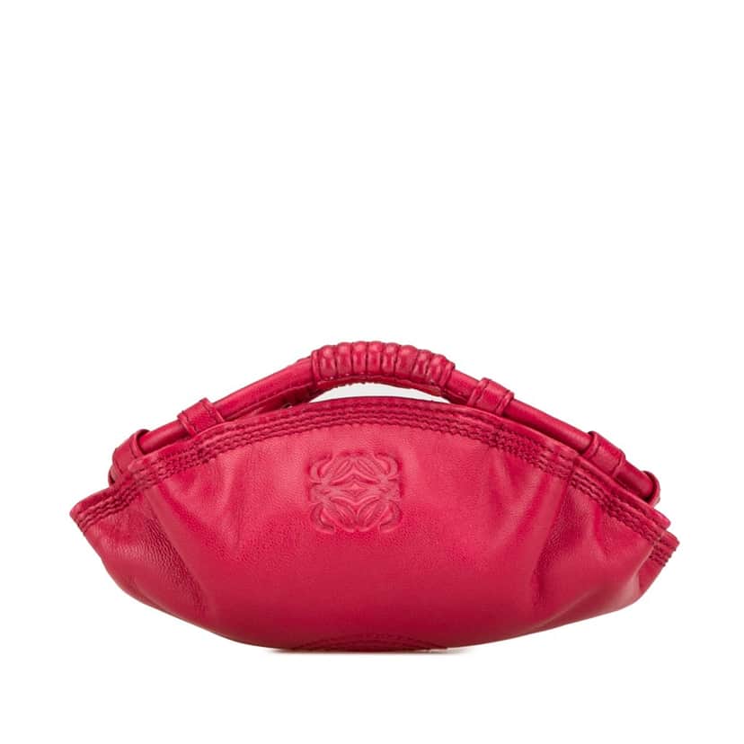 Loewe Nappa Aire Coin Pouch Pink Leather Good condition - Front View