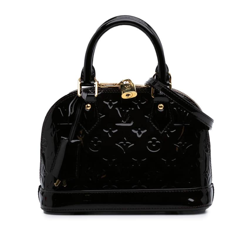 Louis Vuitton Monogram Vernis Alma BB Purple Leather Good condition - Front View