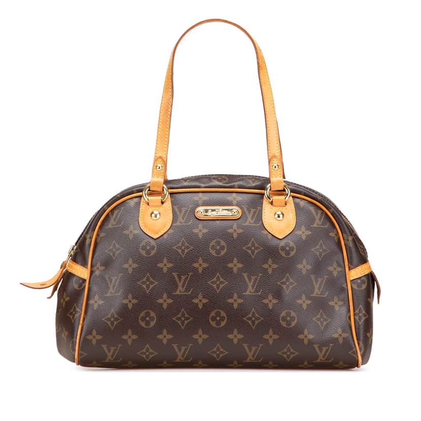 Louis Vuitton Monogram Montorgueil PM Brown Canvas Good condition - Front View