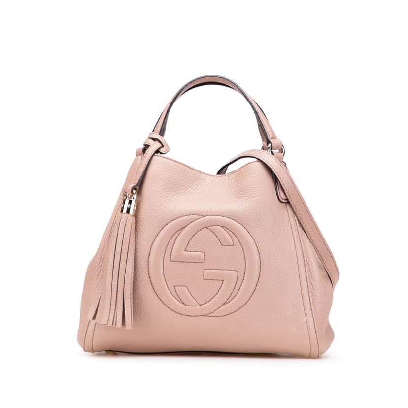 Gucci Small Leather Soho Satchel Pink Leather Good condition - Front View